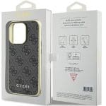 Guess GUHCP15LGF4GGR Grey Hardcase 4G Charms Collection Kryt iPhone 15 Pro