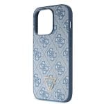 Guess GUHCP15LP4TDSCPB Blue Hardcase Crossbody 4G Metal Logo Kryt iPhone 15 Pro