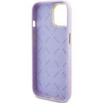 Guess GUHCP15SPGMCSL Lilac Hardcase Glitter Glossy Script Kryt iPhone 15