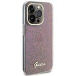 Guess GUHCP15XHDECMP Pink Hardcase IML Faceted Mirror Disco Iridescent Kryt iPhone 15 Pro Max
