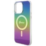 Guess GUHMP15LHITSK Rainbow Hardcase IML Iridescent MagSafe Kryt iPhone 15 Pro