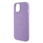 Guess GUHMP15SPSAHMCU Purple Hardcase Saffiano MagSafe Kryt iPhone 15