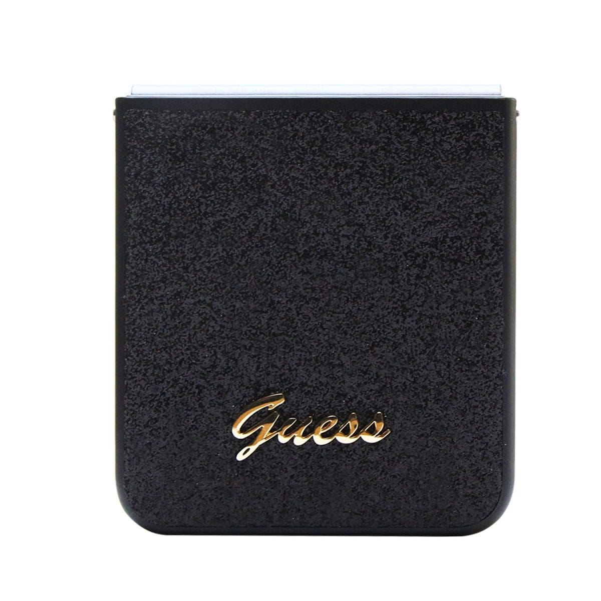 Guess PC/TPU Glitter Flakes Metal Logo Black Kryt Samsung Galaxy Z Flip 5