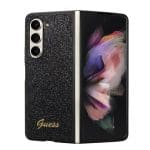 Guess PC/TPU Glitter Flakes Metal Logo Black Kryt Samsung Galaxy Z Fold 5