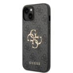 Guess PU 4G Metal Logo Grey Kryt iPhone 15 Plus