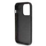 Guess PU Fixed Glitter 4G Metal Logo Black Kryt iPhone 15 Pro Max