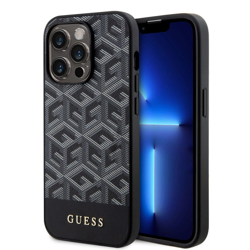 Guess PU G Cube MagSafe Black Kryt iPhone 15 Pro
