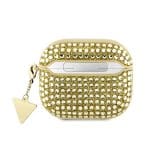 Guess Rhinestones Triangle Metal Logo Kryt AirPods 3 Gold