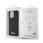 Guess Sequin Script Logo Black Kryt iPhone 15 Pro Max