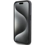 Karl Lagerfeld KLHCP15LSAPKCNPK Black Hardcase Saffiano Cardslot Karl&Choupette Metal Pin Kryt iPhone 15 Pro