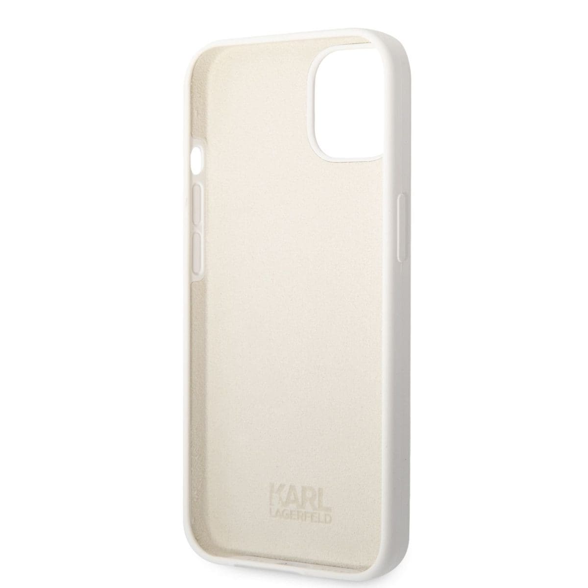 Karl Lagerfeld Liquid Silicone Ikonik NFT White Kryt iPhone 13