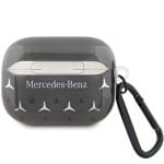 Mercedes MEAP28DPMGS Black Large Star Pattern Kryt AirPods Pro 2