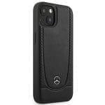 Mercedes MEHCP15SARMBK Black Hardcase Leather Urban Kryt iPhone 15