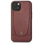 Mercedes MEHCP15SARMRE Red Hardcase Leather Urban Bengale Kryt iPhone 15