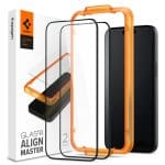 Spigen Alm Glass Fc 2-pack Black iPhone 15 Pro Max