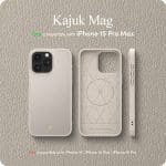 Spigen Cyrill Kajuk Mag MagSafe Cream Kryt iPhone 15 Pro Max