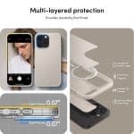 Spigen Cyrill Kajuk Mag MagSafe Cream Kryt iPhone 15 Pro Max