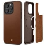 Spigen Cyrill Kajuk Mag MagSafe Saddle Brown Kryt iPhone 15 Pro