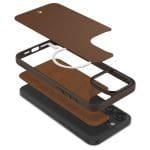 Spigen Cyrill Kajuk Mag MagSafe Saddle Brown Kryt iPhone 15 Pro