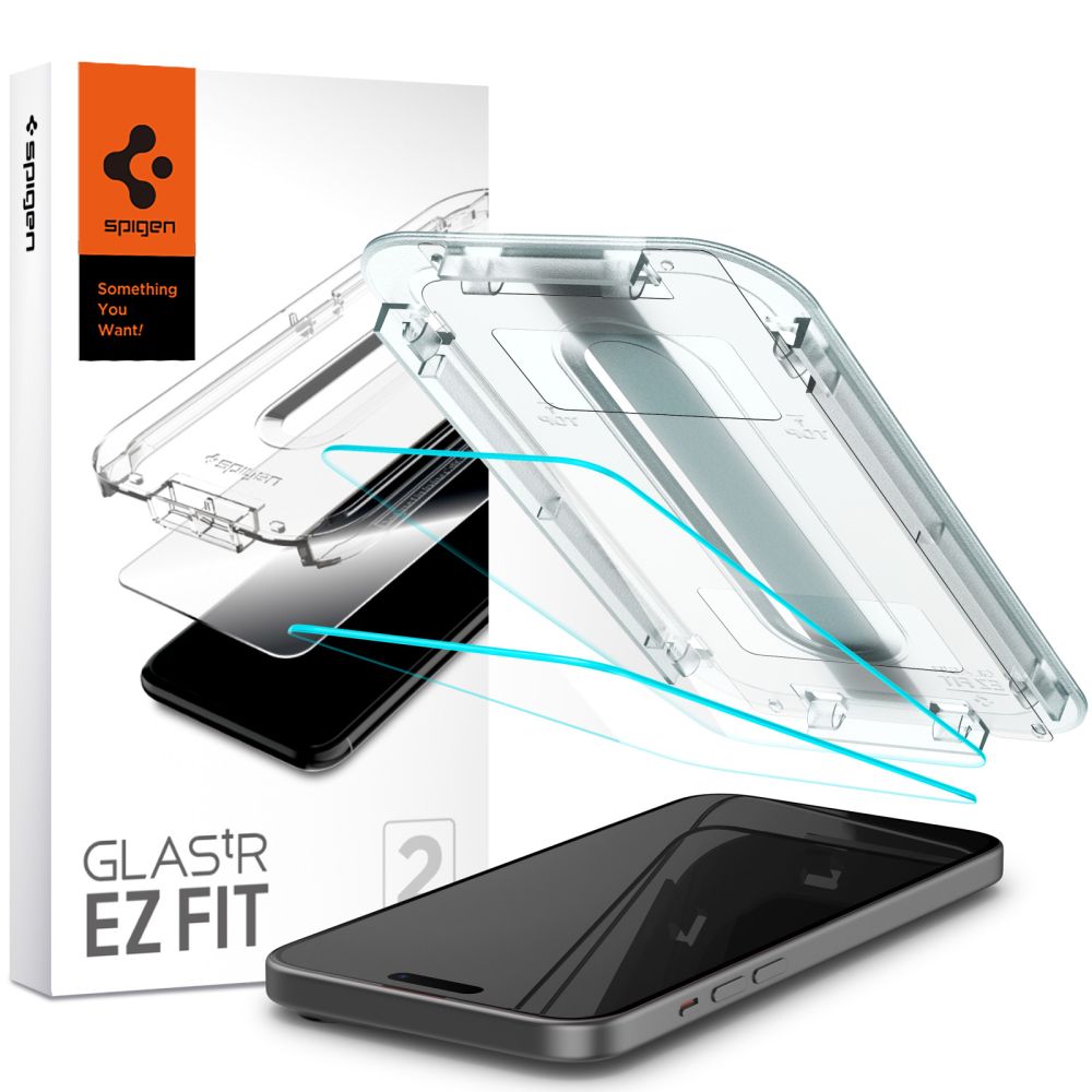 Spigen Glas.tr ”ez Fit” 2-pack Clear iPhone 15 Plus