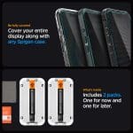 Spigen Glas.tr ”ez Fit” 2-pack Privacy iPhone 15