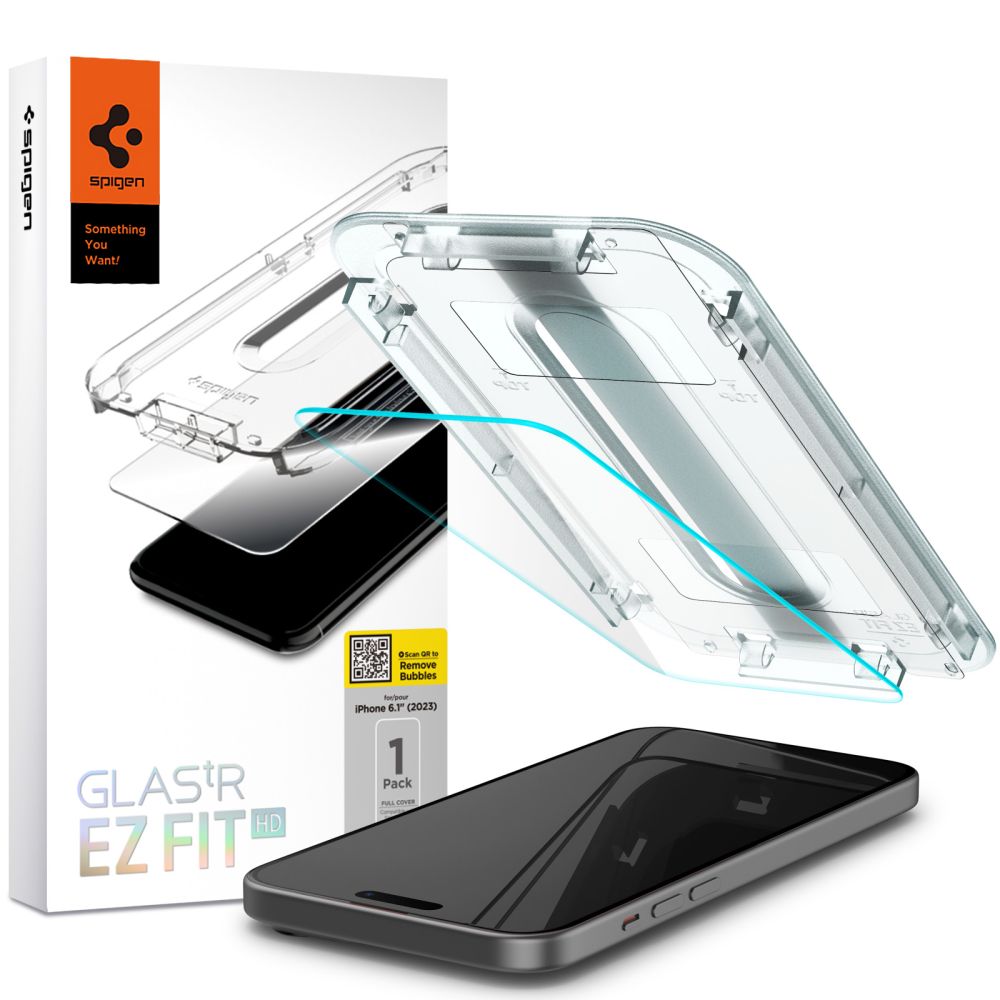 Spigen Glas.tr ”ez Fit” Clear iPhone 15
