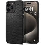 Spigen Liquid Air Matte Black Kryt iPhone 15 Pro Max