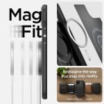 Spigen Mag Armor MagSafe Matte Black Kryt iPhone 15
