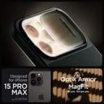 Spigen Optik Armor Mag MagSafe Abyss Green Kryt iPhone 15 Pro Max