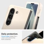 Spigen Thin Fit Pen Pearled Ivory Kryt Samsung Galaxy Z Fold 5