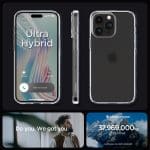 Spigen Ultra Hybrid Frost Clear Kryt iPhone 15 Pro Max