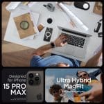 Spigen Ultra Hybrid Mag MagSafe White Kryt iPhone 15 Pro Max