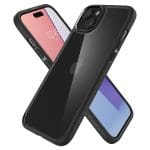 Spigen Ultra Hybrid Matte Black Kryt iPhone 15 Plus