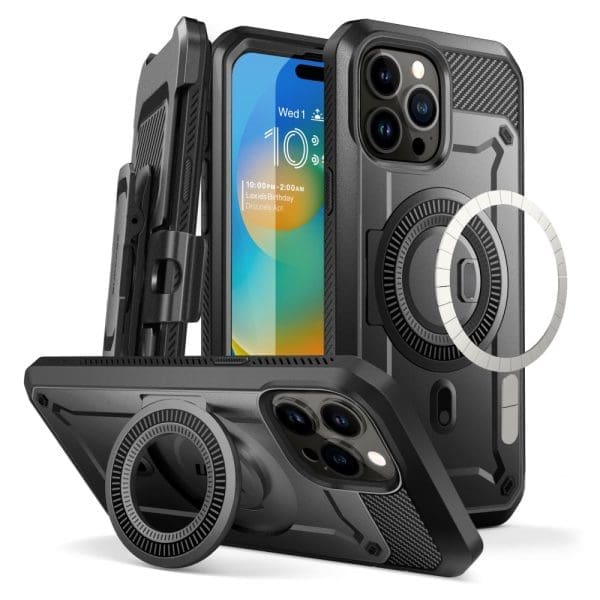 Supcase Ub Pro Mag MagSafe Black Kryt iPhone 15 Pro