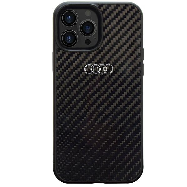 Audi Carbon Fiber Black Hardcase AU-TPUPCIP13P-R8/D2-BK Kryt iPhone 13/13 Pro