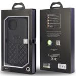 Audi Genuine Leather Black Hardcase AU-TPUPCIP11R-Q8/D1-BK Kryt iPhone XR
