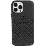 Audi Genuine Leather Black Hardcase AU-TPUPCIP13PM-Q8/D1-BK Kryt iPhone 13 Pro Max