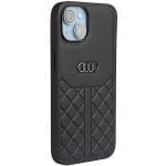 Audi Genuine Leather Black Hardcase AU-TPUPCIP14-Q8/D1-BK Kryt iPhone 14