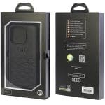 Audi GT Synthetic Leather Black Hardcase AU-TPUPCIP15P-GT/D2-BK Kryt iPhone 15 Pro
