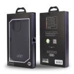 Audi Silicone Case Black Hardcase AU-LSRIP13PM-Q3/D1-BK Kryt iPhone 13 Pro Max