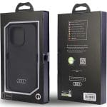 Audi Silicone Case Black Hardcase AU-LSRIP14P-Q3/D1-BK Kryt iPhone 14 Pro