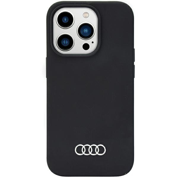 Audi Silicone Case Black Hardcase AU-LSRIP14P-Q3/D1-BK Kryt iPhone 14 Pro