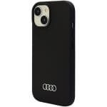 Audi Silicone Case Black Hardcase AU-LSRIP15-Q3/D1-BK Kryt iPhone 15