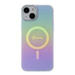 Guess GUHMP15MHITSU Purple Hardcase IML Iridescent MagSafe Kryt iPhone 15 Plus