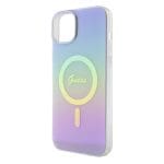 Guess GUHMP15MHITSU Purple Hardcase IML Iridescent MagSafe Kryt iPhone 15 Plus