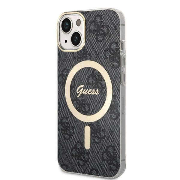 Guess IML 4G MagSafe Black Kryt iPhone 15