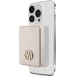 Guess Powerbank 15W GUPBM5AL4DMD 5000 mAh Gold MagSafe 4G Strassed Metal Logo