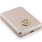 Guess Powerbank 15W GUPBM5AL4DMD 5000 mAh Gold MagSafe 4G Strassed Metal Logo