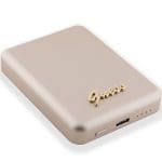 Guess Powerbank 15W GUPBM5ALGSGD 5000 mAh Gold MagSafe Metal Script Logo