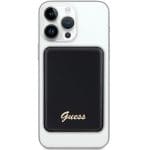 Guess Powerbank 15W GUPBM5ALGSGK 5000 mAh Black MagSafe Metal Script Logo